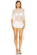 Bardot Poncho Set