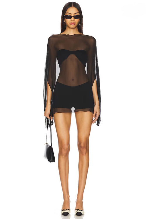Bardot Poncho Set